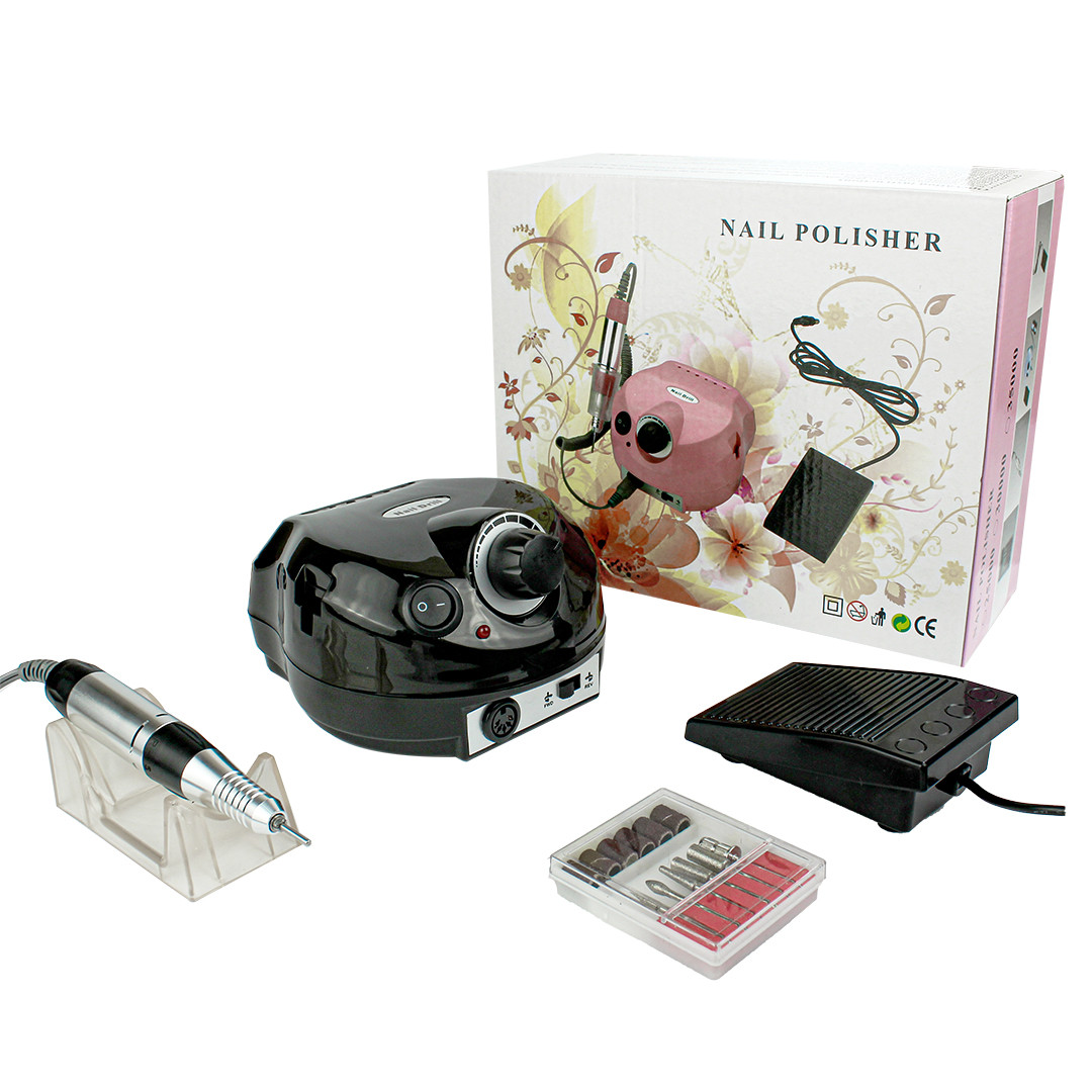 Фрезер для маникюра Nail Master ZS-601 65W 45000об хороший мощный профессиональный маникюрный фрезер DM 202 - фото 5 - id-p1889612591