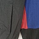 Чоловіча куртка вітровка Джордан чорно-синя Jordan спортивна повсякденна вільна куртка з капюшоном, фото 5
