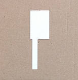 Термоетикетки прапорці 30х45 мм хвіст 40мм термопапір рулон 100 од. Ukrmark 900435 чорний на білому, фото 4