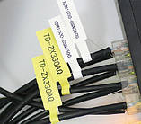 Термоетикетки прапорці 30х45 мм хвіст 40мм термопапір рулон 100 од. Ukrmark 900435 чорний на білому, фото 6