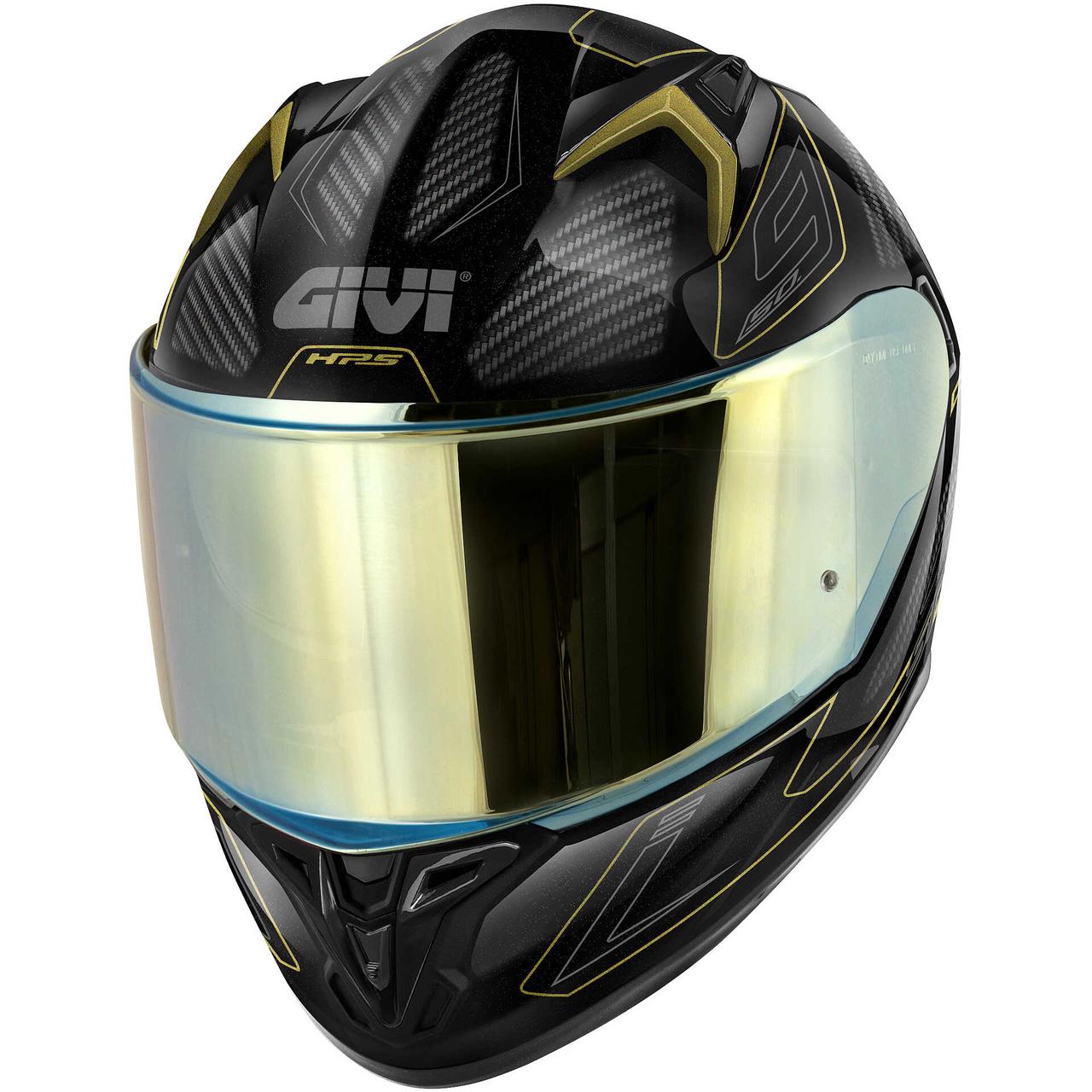 Мотошолом Givi 50.9 Enigma чорний із золотою графікою, фото 1