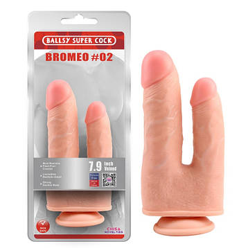 Подвійний реалістичний дилдо для мастурбації Bromeo | Limon, фото 2