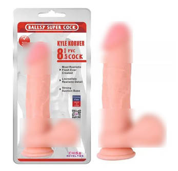 Реалістичний фалоїмітатор на присоску Kyle Korver 8.5 Dildo | Limon, фото 1