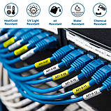 Термозбіжна трубка 9мм сумісніо Epson LabelWorks LK-4WBA5 Ukrmark LK4WBA5, фото 4