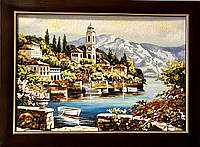 Картина Пейзаж из янтаря " Морское побережье "