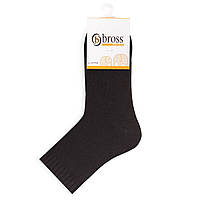 Высокие детские носочки однотонные ЧЕРНЫЕ деми носки для мальчика девочки BROSS