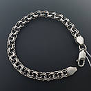 Срібний браслет Бісмарк. Красивий чоловічий браслет. 23,5 розмір, фото 7