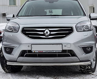 Кенгурник одинарний вус на Renault Koleos (c 2008--) Рено Колеос