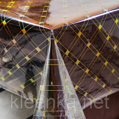 Гнучке скло на стіл  з лазерним малюнком , ширина 137 см, фото 2