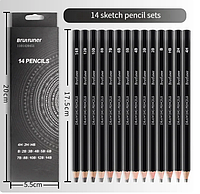 Набір олівців для малювання Brutfuner 14шт. 4Н-14В