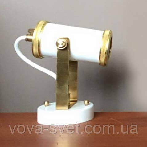 Настінно-стельовий світильник (Спот) Loft Steampunk [ Spot tube White ]