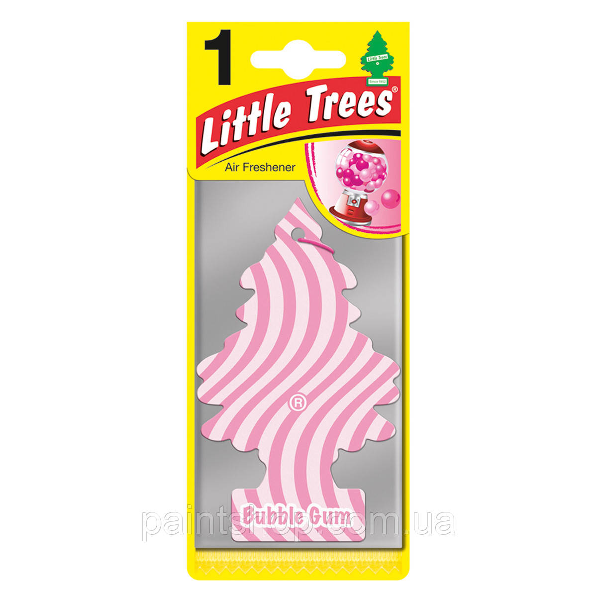 Ароматизатор-ялинка автомобільний Little Trees "Bubble Gum" Жуйка