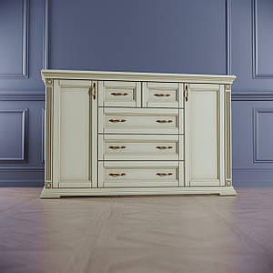 Комод в спальню вітальню Франческа дерев`яний  на 5 шухляд  2 дверки тумба для речей білизни одягу комоди для спальні