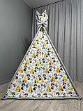Вігвам для дітей Єнотики Повний комплект, вігвам для хлопчика, дитячий намет, дитячий вігвам, дитяча палатка, дитяча палатка, фото 3