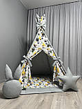 Вігвам Єнотики Повний комплект, вігвам дитячий, дитячий вігвам, вігвам для хлопчика, вігвам для дітей, дитяча палатка, фото 2