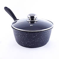 Ківш-сотейник Benson із кришкою 2.1 л із литого алюмінію з антипригарним покриттям