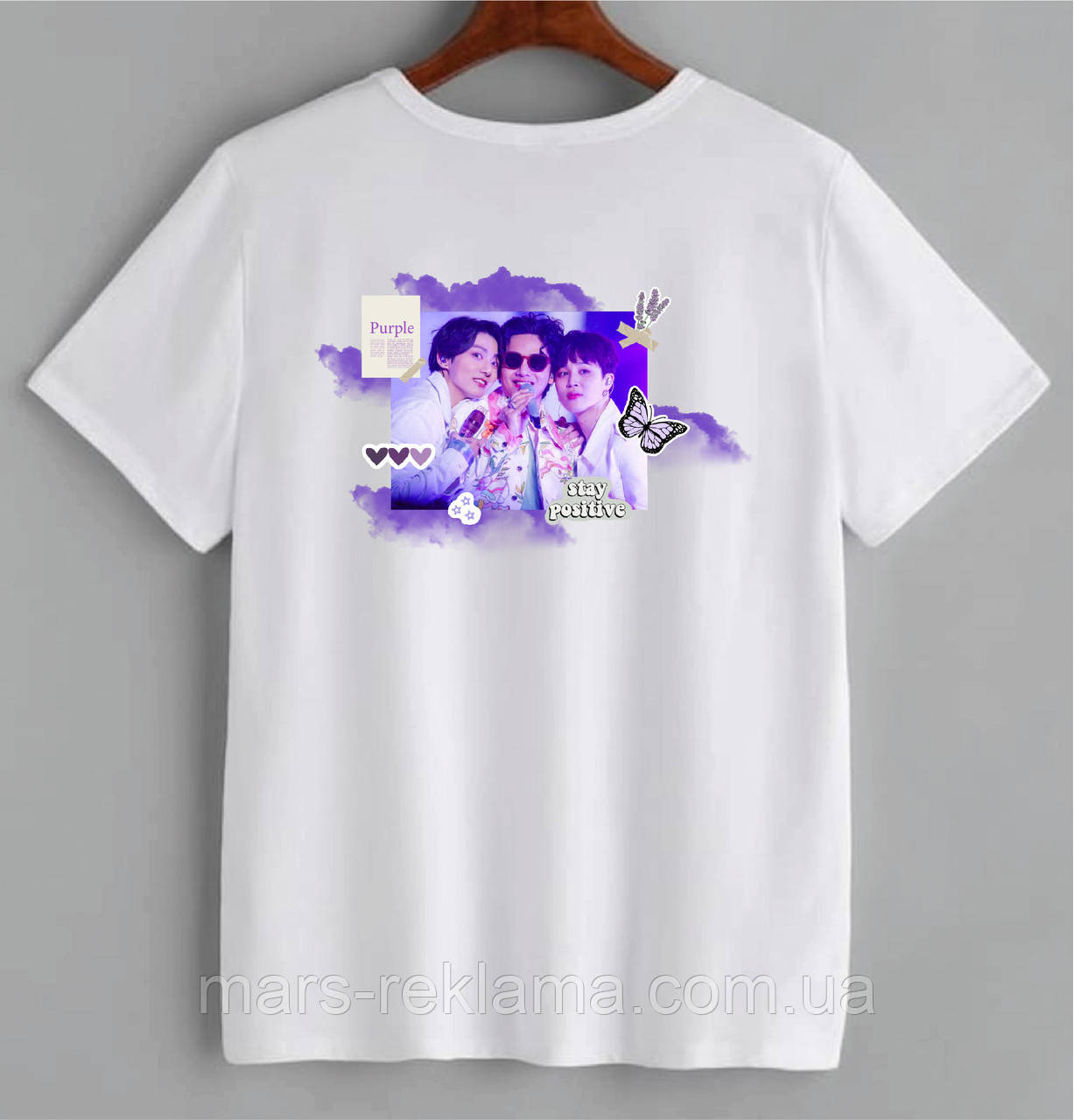 Футболка з принтом BTS