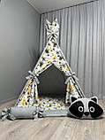 Вігвам для дітей Єнотики Повний комплект, вігвам для хлопчика, дитячий намет, дитячий вігвам, дитяча палатка, дитяча палатка, фото 2