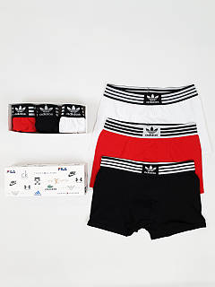 Нижня білизна Adidas 3шт чорний, білий, червоний