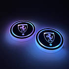 Підсвітка в підсклянник із логотипом FERRARI з датчиком світла на акумуляторі, фото 2