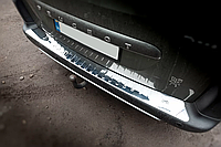 Накладка на задний бампер Carmos V2 для Citroen Berlingo 2008-2018 Накладка на задний порог Ситроен Берлинго