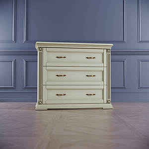 Комод в спальню вітальню Франческа дерев`яний тумба для речей білизни одягу комоди з дерева для спальні на 3 шухляди