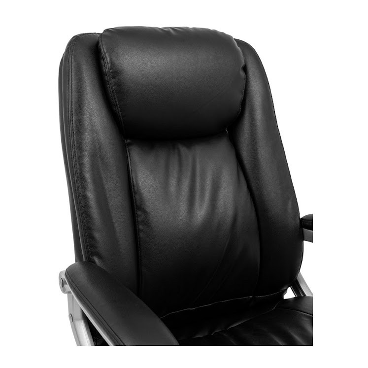 Кресло офисное Элит про хром подлокотники пластик механизм Tilt кожа черная (Richman ТМ) - фото 6 - id-p1884501364