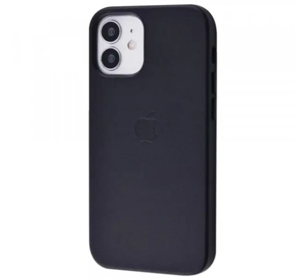 Чохол накладка Leather  with MagSafe Case для iPhone 12 Mini Black, фото 1