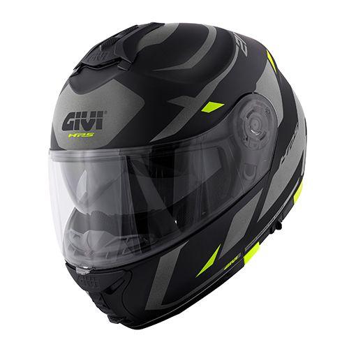 Мотошолом Givi X.21 EVO Number МАТ титан-чорно-жовтий, фото 1