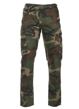 Тактичні штани Mil-Tec Teesar RipStop BDU Slim Fit woodland 11853120 ХL