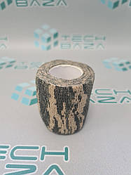 Камуфляжна стрічка обмотка маскувальна клейка скотч бинт стрейч 5 см х 4,5 м