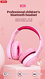 Дитячі блютуз навушники XO BE26 Pink, фото 4