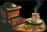 Схема для вышивки бисером Ароматный кофе. Цена указана без бисера