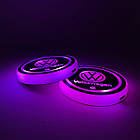 Підсвітка в підсклянник із логотипом VOLKSWAGEN з датчиком світла на акумуляторі, фото 3