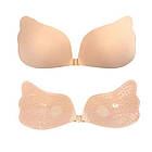 Силіконовий ліфчик без бретелів невидимка метелик fly-bra (Хвильки),бюстгальтер Флай Бра невидима спинка, фото 2