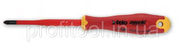 Викрутка високовольтна FELO ERGONІC VDE E-slim Plus/Minus 1000V Z2x100х115 мм (41729390), фото 1