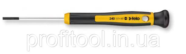 Викрутка для точних робіт FELO 1,5х0,23х60х90 мм, DIN ISO 2380, ковпачок що вільно обертається (24015160)