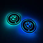 Підсвітка в підсклянник із логотипом BMW з датчиком світла на акумуляторі, фото 2