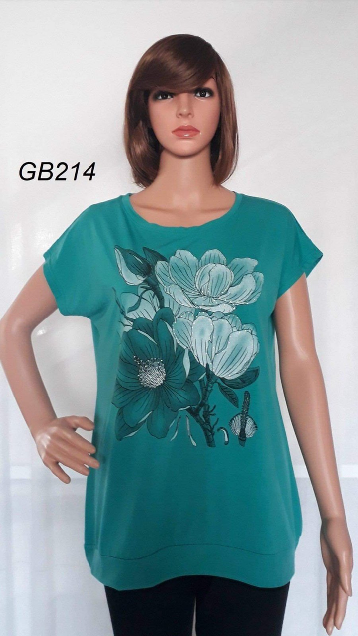 Футболка жіноча Розмір: 3-6 xl Зрістовка: 5 шт мікс, фото 1
