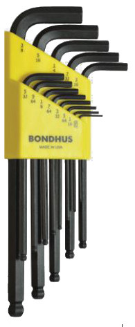 Набор ключей Bondhus шестигранный 13 шт, 1,27—17,0 мм, сферич. удлин. (арт. 10989), фото 1