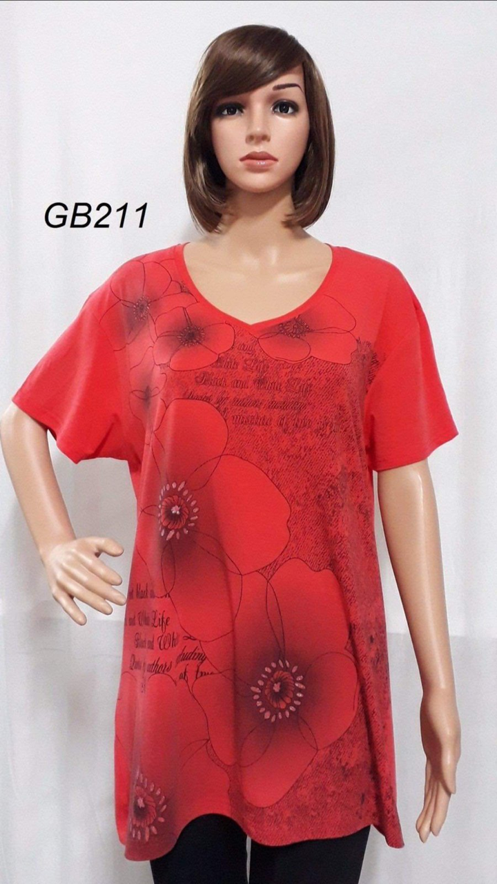 Футболка жіноча Розмір: 3-6 xl Зрістовка: 5 шт мікс, фото 1