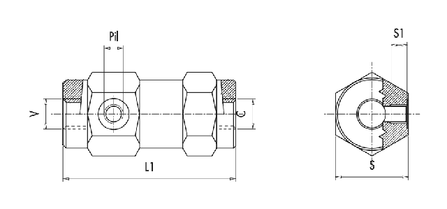 размеры клапана VBPSL 3/8" размеры клапана VBPSL 3/8"