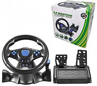 Игровой руль для гонок игр с коробкой передач и педалями для PS3/PS2/PC