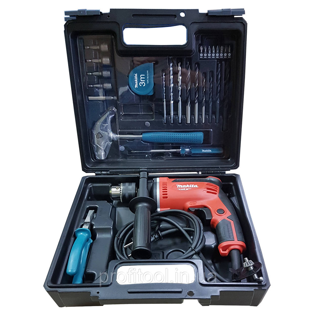 Дриль ударний MAKITA MT M8103KX2 з набором аксесуарів