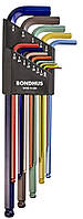 Набор ключей BONDHUS ( БОНДХУС ) Ball End L-Wrenches ColorGuard 69637