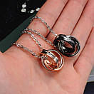 Парні кулони для закоханих з нержавіючої медичної сталі "Благодать", фото 3