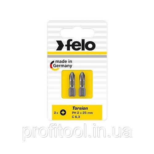 Біта FELO PZ1х25 мм TORSION; ВОХ (2 шт.) (02101201)