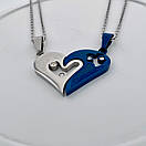 Парні кулони для закоханих з нержавіючої медичної сталі "Розкіш", фото 4