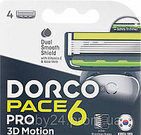 Картридж для бритвы для мужчин, с 6 лезвиями - Dorco Pace 6 4 шт