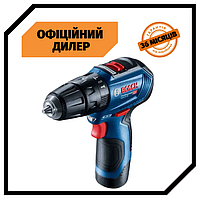 Аккумуляторная ударная дрель-шуруповерт Bosch GSB 12V-30 (12 В, 2 А/ч, двухскоростной) Топ 3776563